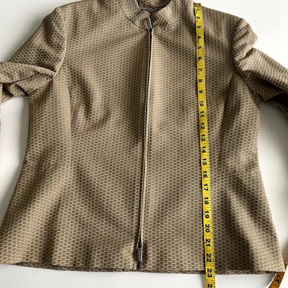 NWT Zanella Textured Full Zip Women's Jacket Blazer Size 8 Made in Italy - Picture 16 of 16